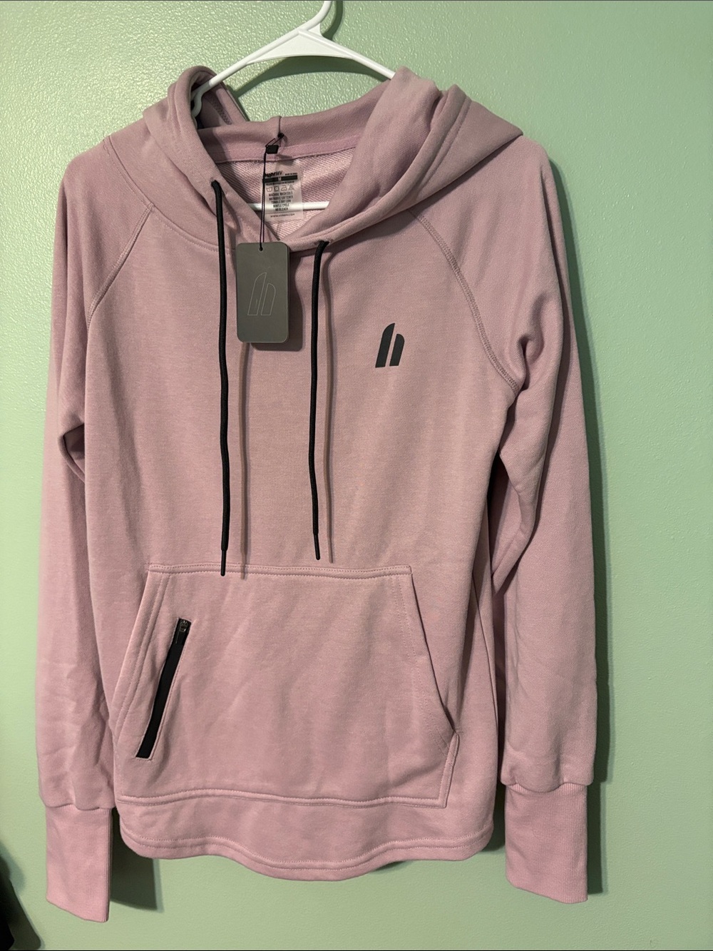 Women's Dusty Rose Cowl Hoodie Sweatshirt - Performance Pullover